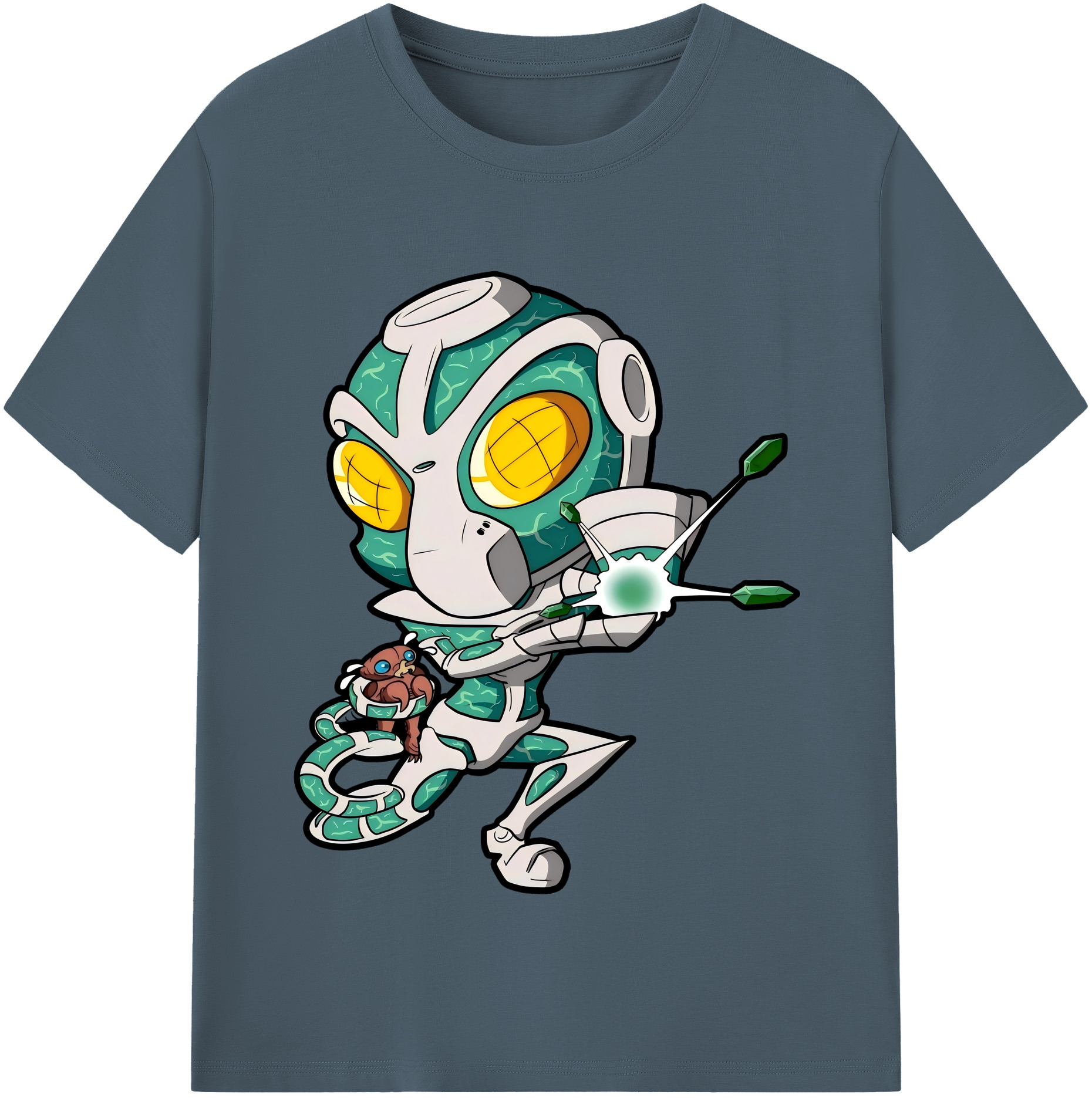 （画像用） ジョジョの奇妙な冒険 花京院 典明（かきょういん のりあき） JoJo's Bizarre Adventure Kakyoin Noriaki 綿100％半袖Tシャツ（フロントプリント）
